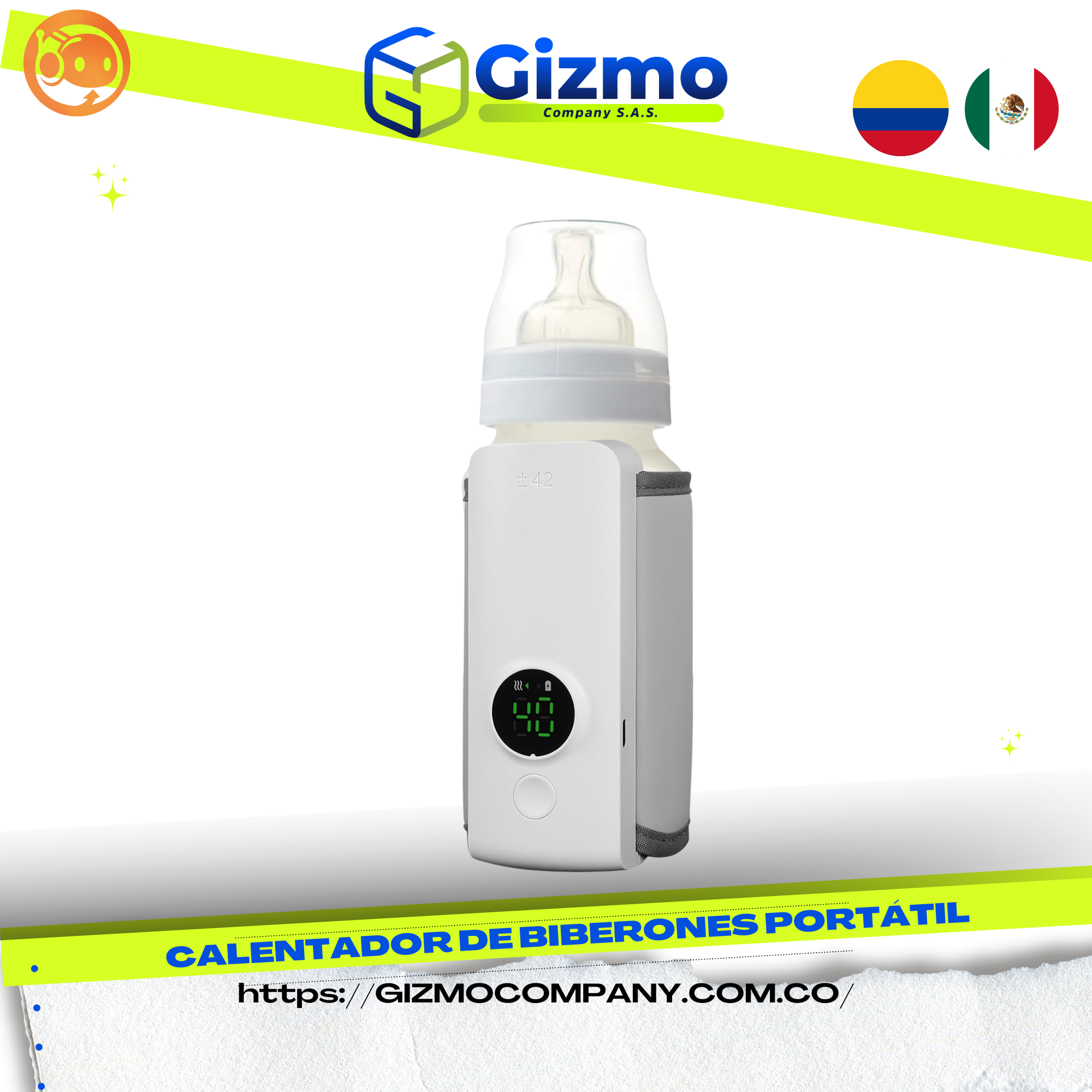 Calentador de Tetero con Pantalla Digita